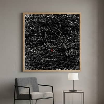 Printed digital art ( framed )