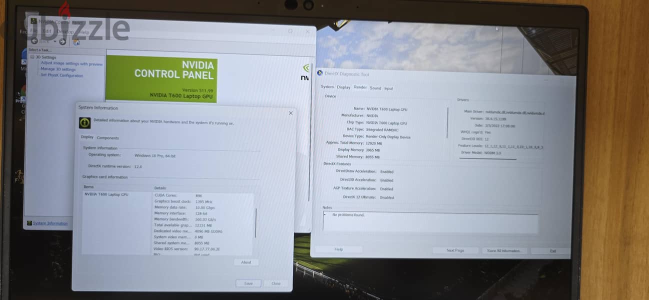 DELL PRECISION 3561 I7 11850H NVIDIA 4G 8
