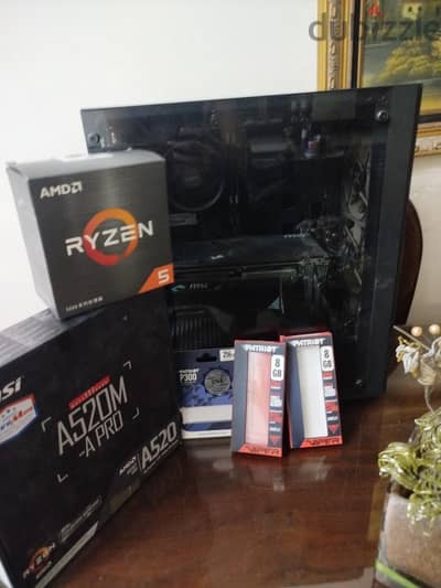gaming PC Ryzen 5600 مع كرت Rx 5600xt 6g حالة الجديد