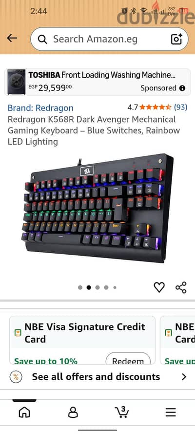 Mechanical gaming keyboard k568R Dark Avenger