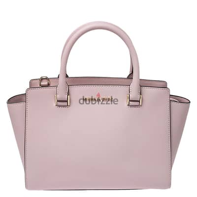 Michael Kors Selma Satchel in beautiful blush pink leather