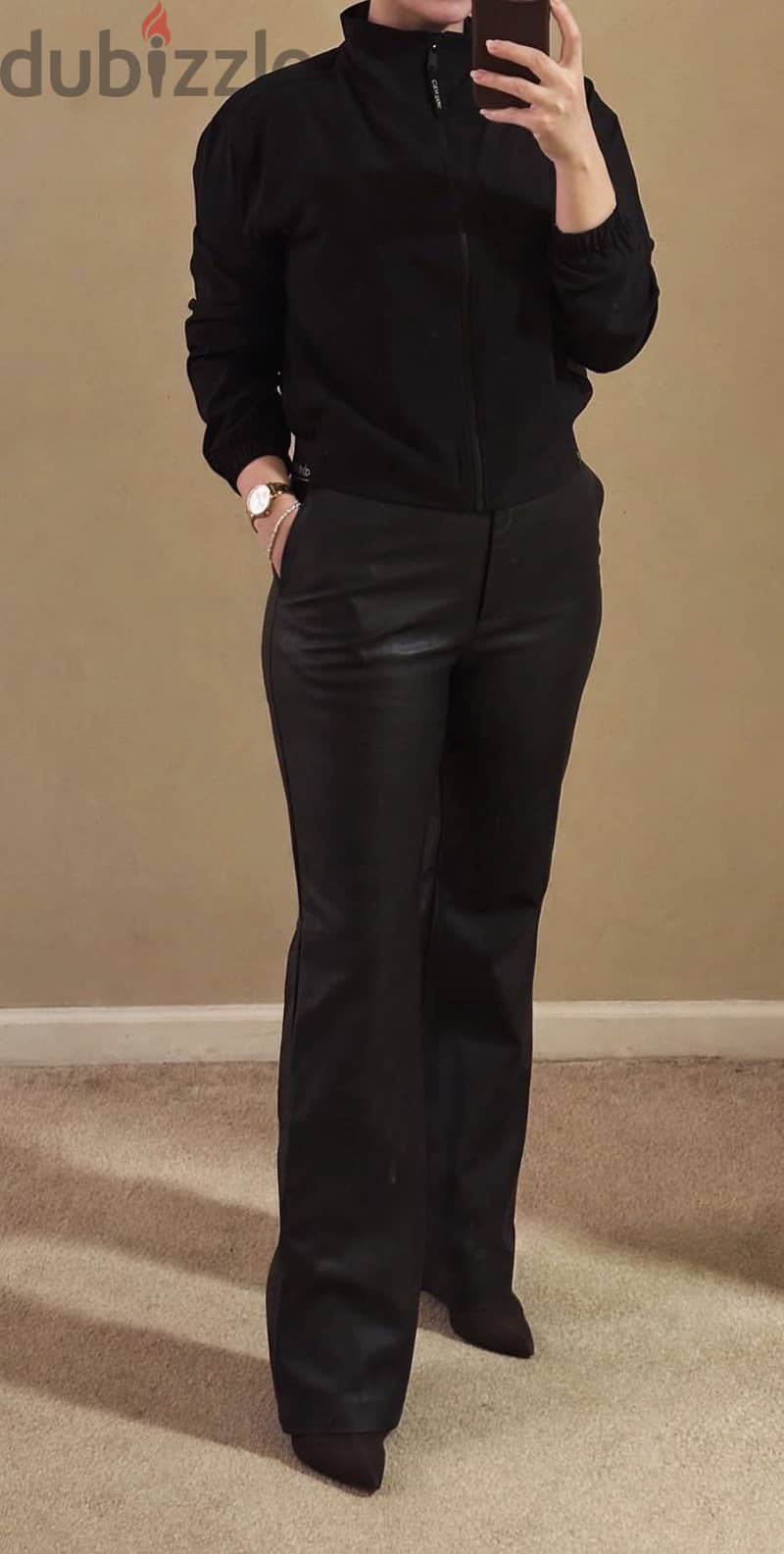 H&M Flared Leather Pants 2