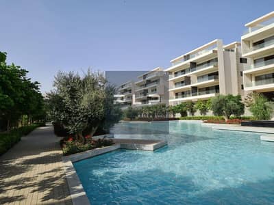 Apartment for sale at a bargain price, ultra-super-lux finished, fully furnished, open view, in Lake View Compound.
