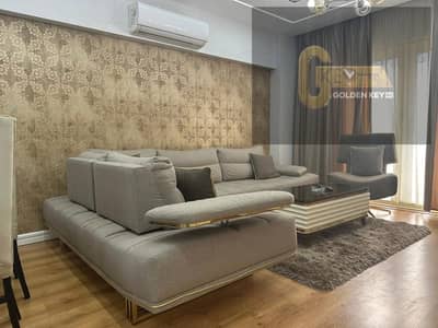 Furnished hotel apartment for rent in Al Rehab, fully furnished next to the Eastern Market and the bank complex prime location with a wide garden view
