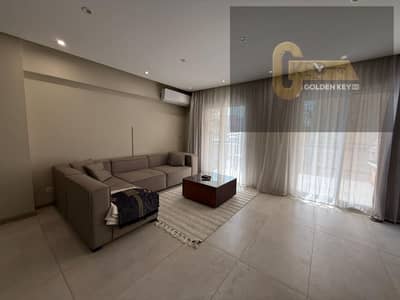 Furnished hotel apartment for rent in Al Rehab, fully furnished next to the Eastern Market and the bank complex prime location with a wide garden view