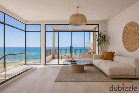 فرصة شاليه متشطب بالفرش بView بانورامي بحر وPool للبيع بالتقسيط في ارقى Resort في العين السخنة
