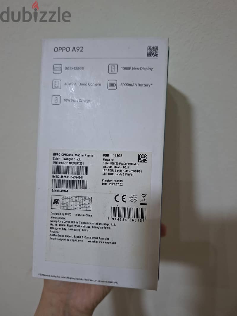 OPPO A92 7