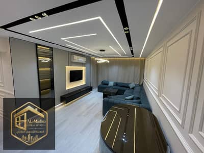 Apartment 3 bedrooms for rent, second residential, fully finished and furnished hotel in Al-Rehab