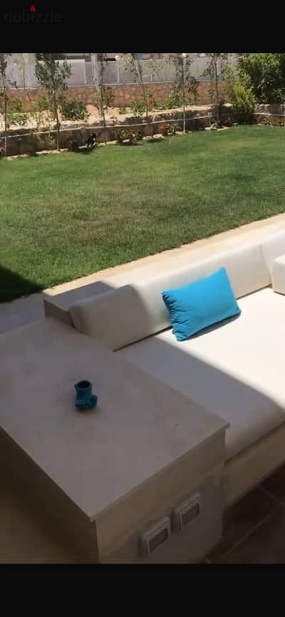 Cheapest ground chalet with a garden by the swimming pool, new super luxury finishing, and a large garden in Hacienda Bay next to Marassi Sidi Abdel Rahman.
