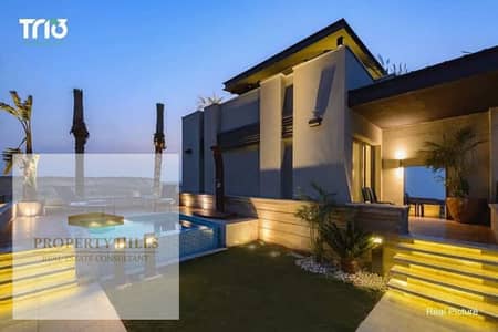 فيلا للبيع سمارت هوم متشطبه بالكامل من الاونر بجوار AUC بمقدم 10% فقط