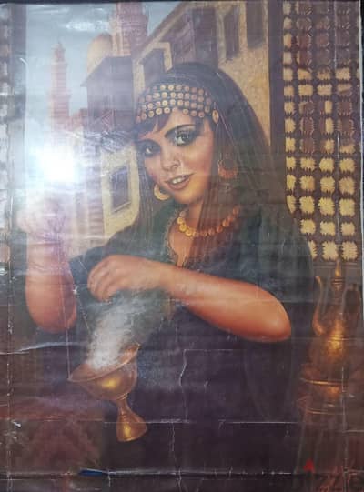 تحفة فنية ساحرة القلوب تتحط فى برواز دهب