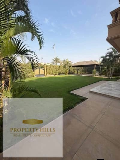 Standalone villa for sale with a pool view (390 sqm), ready for immediate viewing and handover; located in the "Ministers' District" (Morabaa El Wozara)—an exclusive villa-only compound.