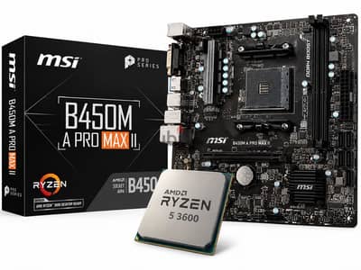 Ryzen 5 3600 + Msi b450m-a pro max ii + Team group 16 gb ddr4