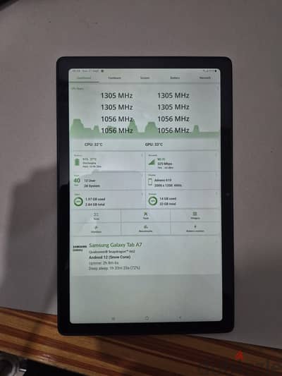 Galaxy tab a7 used