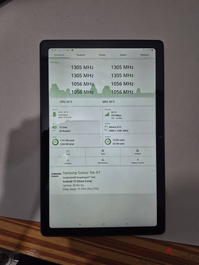Galaxy tab a7 used 1