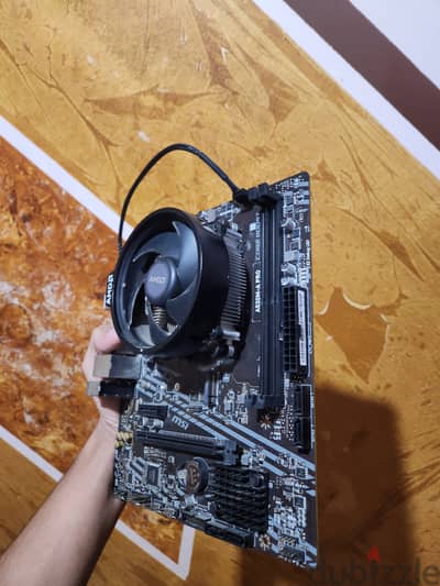 بوردة MSIA520M PRO + RYZEN 3 4100