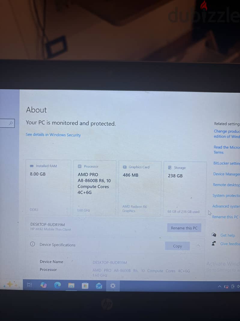 Hp Mt4 thin client elitebook 3