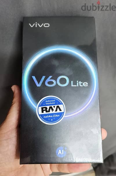 فيفو V60 lite 4G ,  نسخة ٨ رام و ٢٥٦ ، جديد متبرشم ، اللون الأسود.