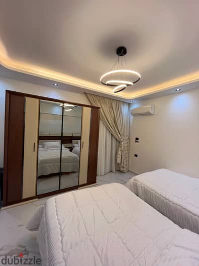 شقة مفروشه 380م للايجار شارع سوريا المهندسين