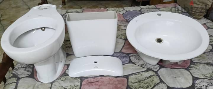 طقم حمام ايديال ستاندرد أصلي كسر زيرو (قاعدة وحوض)