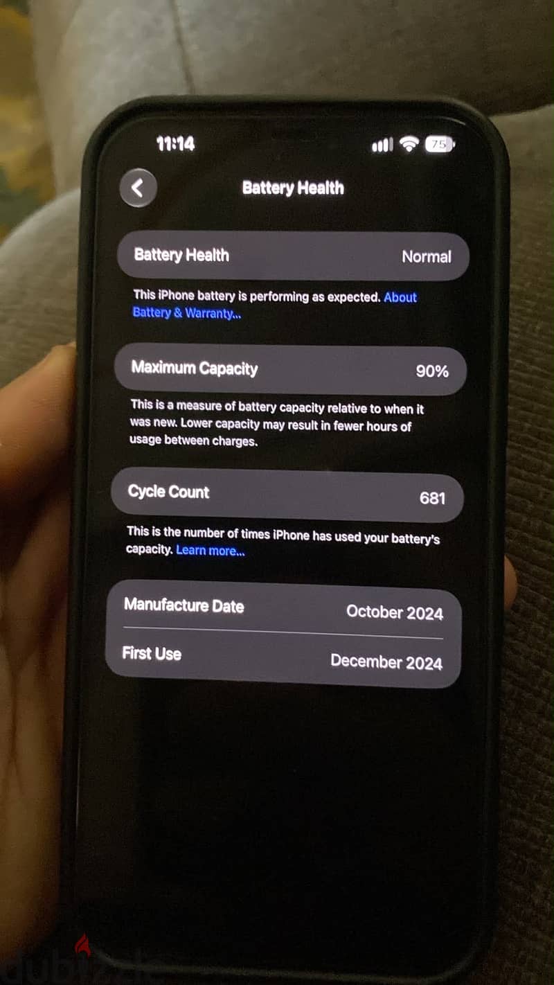 Apple - iPhone 16 Pro Max. battery 90 6