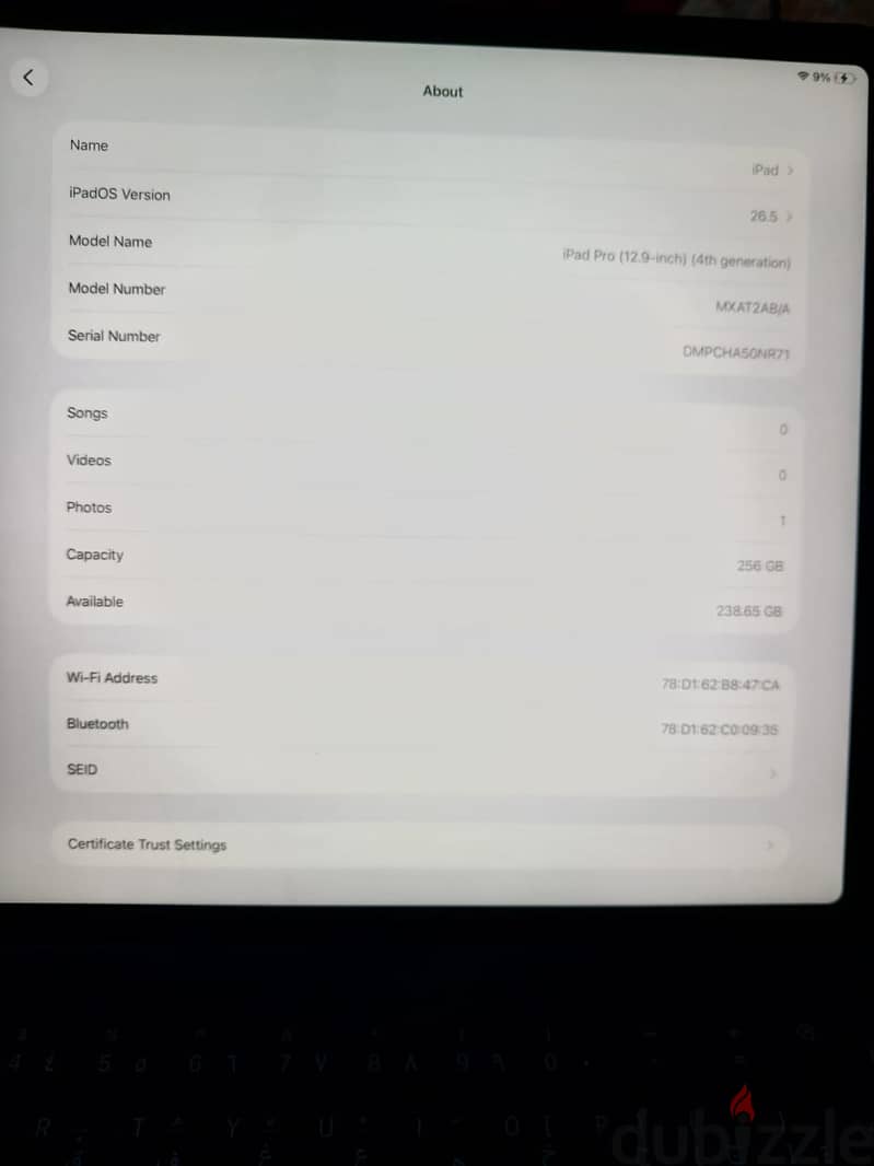 iPad Pro 12.9" 4th Generation – 256GB + Magic Keyboard 4