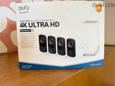 Eufycam S300 (eufyCam 3C) 4 Cam kit, wireless 4K Ultra HD