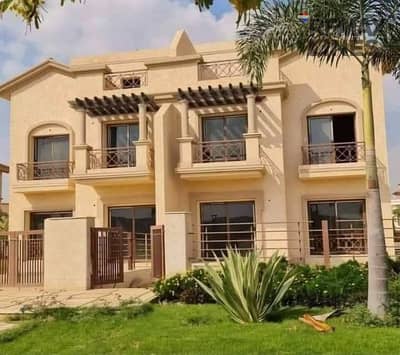 For sale in installments, Twin House villa model E3, immediate delivery at a price approximately 38 million lower than the company's price (total 17 million) in Madinaty