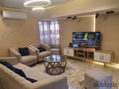 Furnished apartment for sale 120m Super Lux finishing Excellent furniture Wonderful view Sphinx Square Al Mohandesin