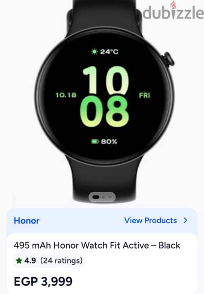 honor watch fit active