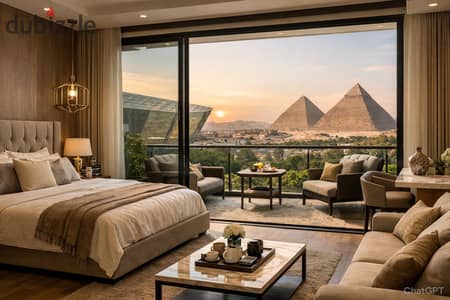 ستوديو سياحي استثماري بجوار المتحف المصري للبيع بسعر لقطة في ارقى كمبوند في اكتوبر