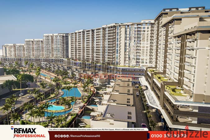 Open view overlooking landscaping and the lagoon Installments over 6 years Standalone villa for sale in Sawary
