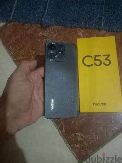 ريلمى c53 بالكرتونة مساحة 128 جيجا ورام 6 عاوز باغة