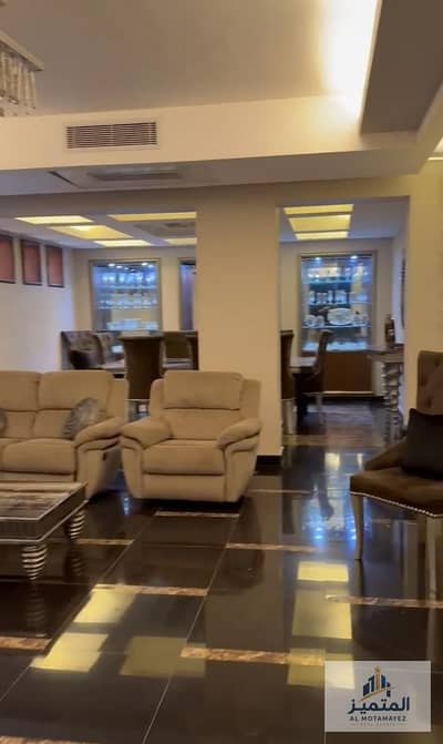 Apartment for sale in the 5th District of Obour City, near Riad Al-Saleheen Mosque. It is located within a villa featuring a distinctive façade, situa