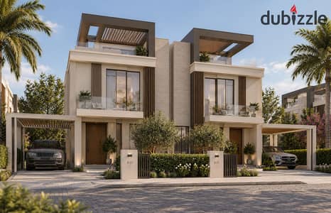 Twin House 248m in Valley View 2 Zayed Al Jadida - 10% down payment and 10 years installment