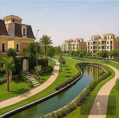 فيلا بنص السعر او قسط علي 12 سنه فيو لاند سكيب في كمبوند سراي
