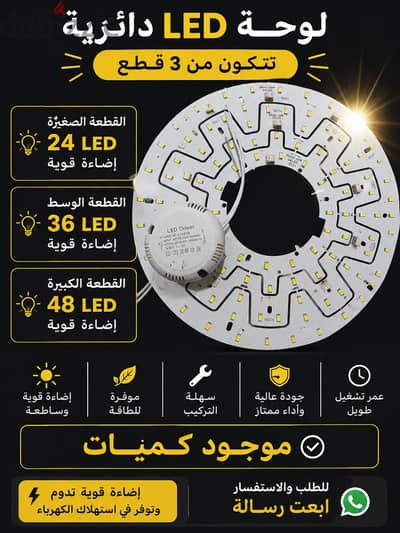 شرايح ووحدات LeD متوفره بكميات