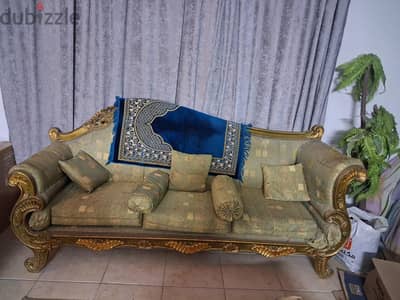 صالون كامل خشب زان احمر