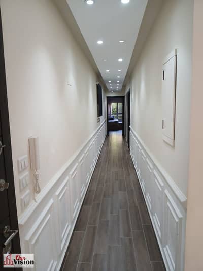 For sale in Al-Khumail, a ground floor apartment with a double view, very distinctive, fully furnished with the finest furniture and appliances.   Area: 153m + front and back garden 52m  Stage: 3 A - Group