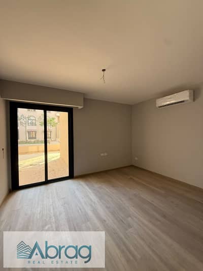 Apartment for sale at Village West (Dorra)—immediate delivery, available via installment plan, and includes air conditioning.