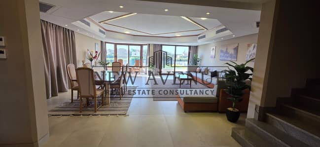 Top View New Cairo Fully Furnished Twin Villa 500m s Pool View Walkout Basement Long Term Rent
