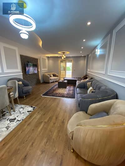 Ground floor apartment with a garden for rent in Al Rehab