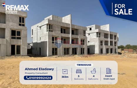 Twin House for Sale in Zayard Elite – Prime Location