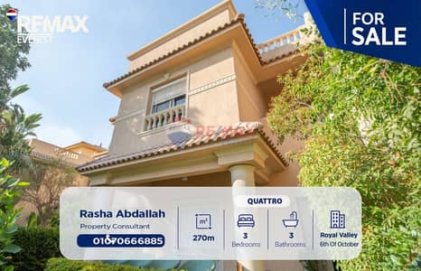 Fully finished Quattro in Royal Valley, close to Al-Ashgar District and Degla Gardens.