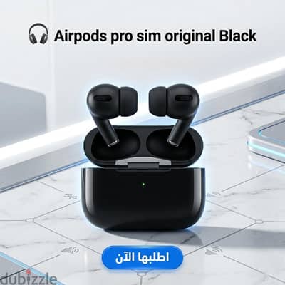 ايربودز برو سوداء أصلية الشكل - صوت نقي.