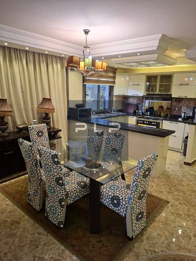 Lowest price ground floor apartment with garden for rent fully furnished and finished to an ultra-super-lux standard in Taj City Compound - Taj Sultan