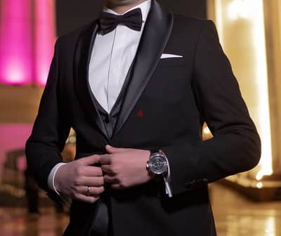 Wedding suit(Black/Size 50/ used 2 hours only)