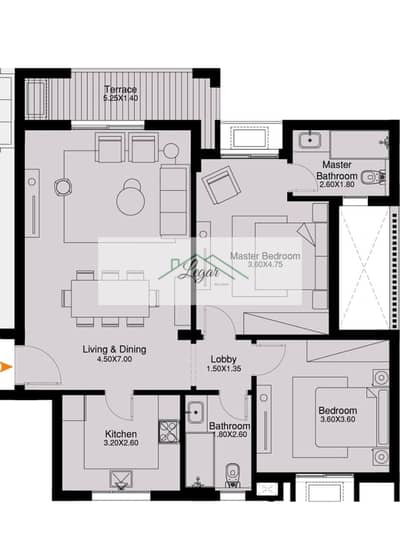 Apartment for sale in Sheikh Zayed – 116 sqm with a direct view of the landscape; payment plan available.