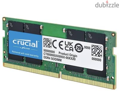 8GB RAM CRUCIAL DDR4 3200MHZ