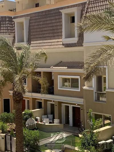 Villa for sale—ready for viewing—laid out over three floors. Located on the Suez Road, opposite Gate 4 of Madinaty and near El Shorouk City,